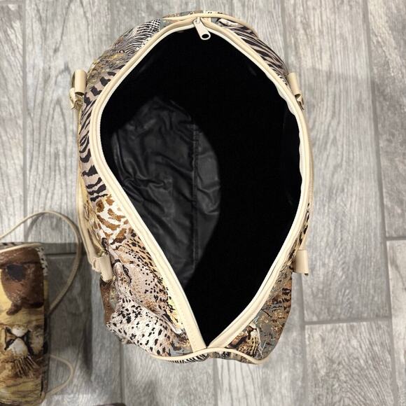 African Animal Safari Themed Medium Duffle & Small Crossbody bag - Picture 15 of 15